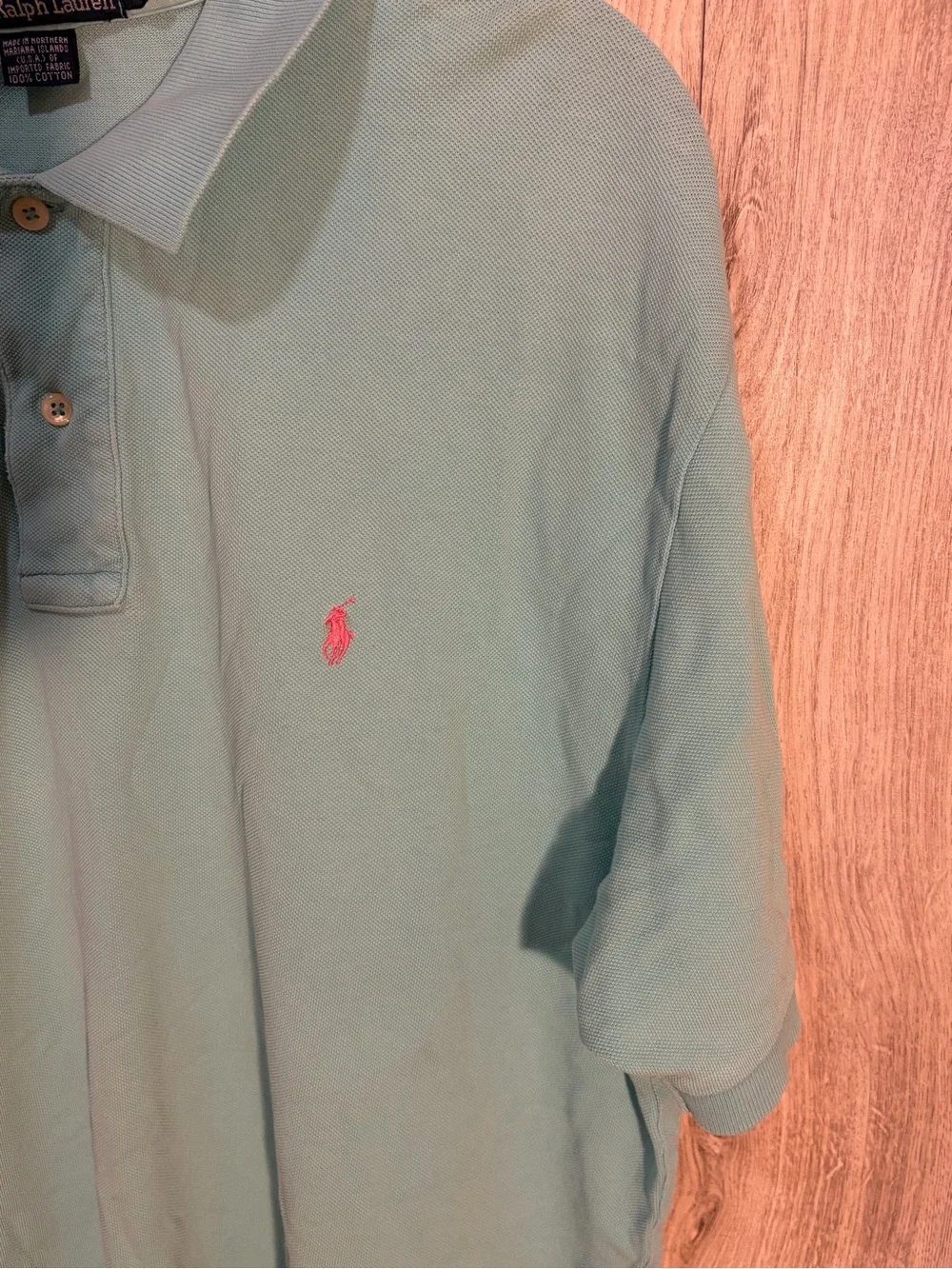 Polo by Ralph Lauren Men's Mint Green Polo XL Shirt